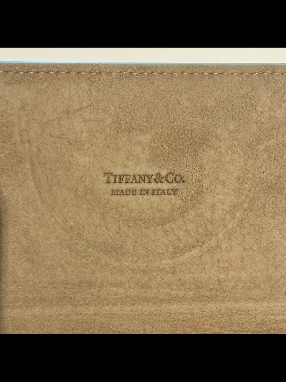 Tiffany & Co. Tiffany Blue Grain Leather Fold-Out Jewelry Case Travel Organizer